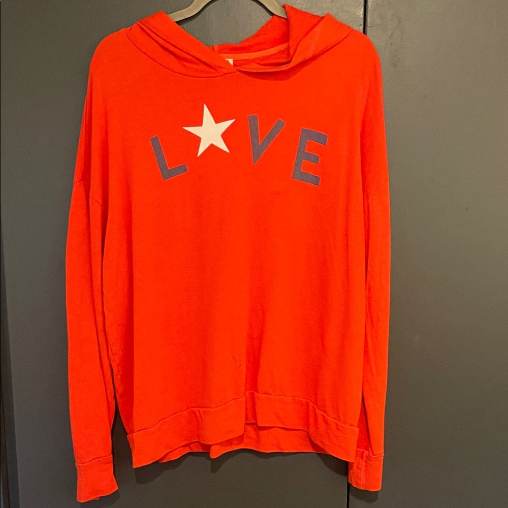 Sundry Red Love Hoodie